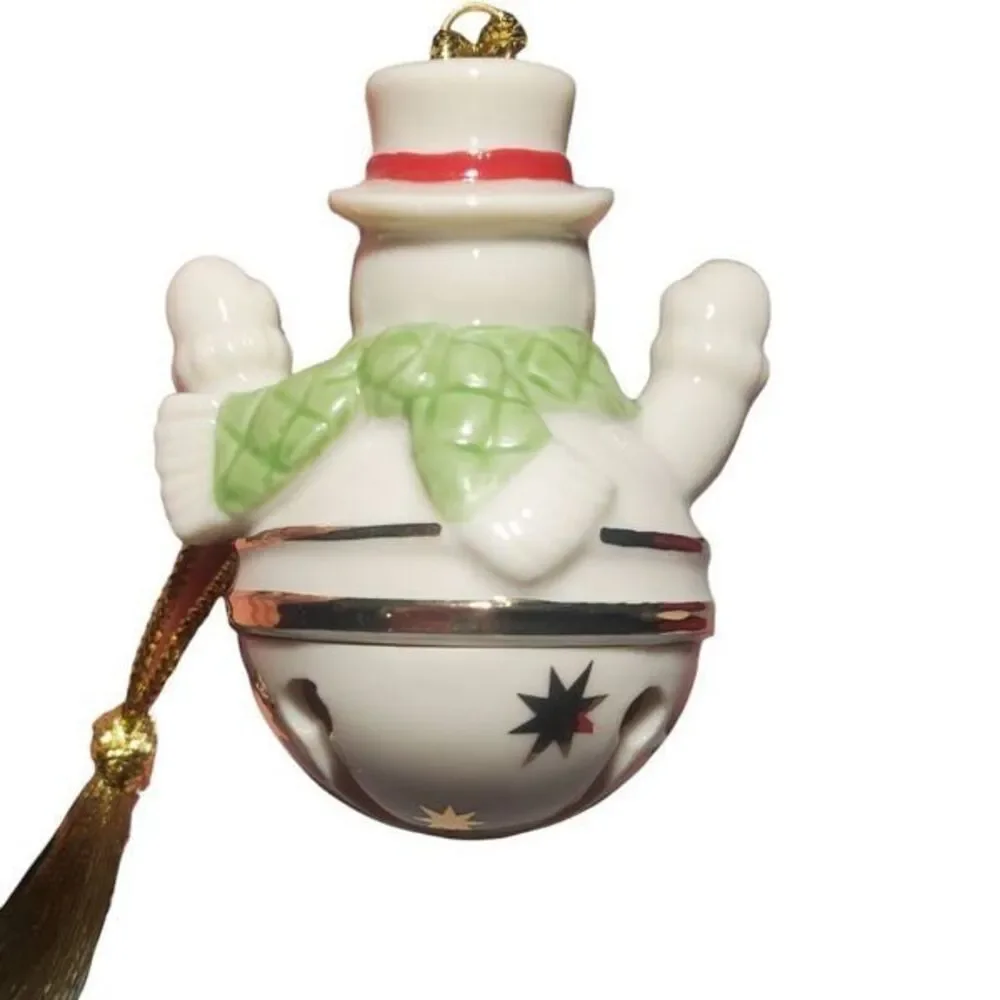 2 Lenox Sleigh Bells Christmas Ornaments Sleigh Bells Santa And Sleigh Bells Sno